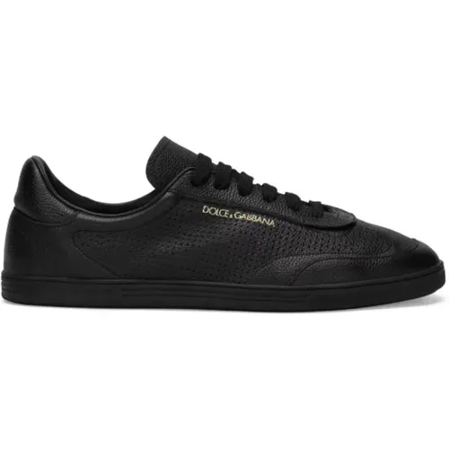 Perforated Low-Top Sneakers , male, Sizes: 7 UK, 9 1/2 UK, 10 1/2 UK, 8 1/2 UK, 9 UK, 8 UK, 10 UK, 11 UK, 7 1/2 UK - Dolce & Gabbana - Modalova