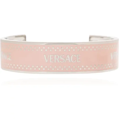 Armband mit Logo , unisex, Größe: L - Versace - Modalova