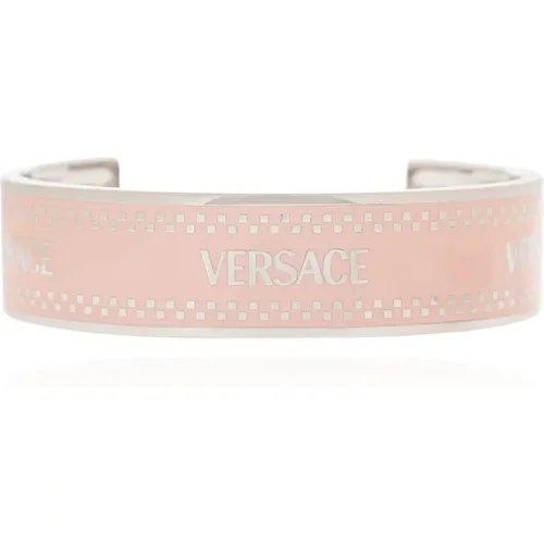 Armband mit Logo , unisex, Größe: M - Versace - Modalova