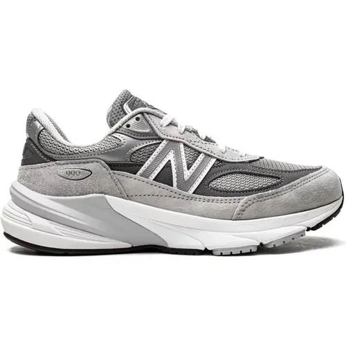 Grey Suede Low-Top Sneakers , male, Sizes: 11 UK, 12 UK - New Balance - Modalova