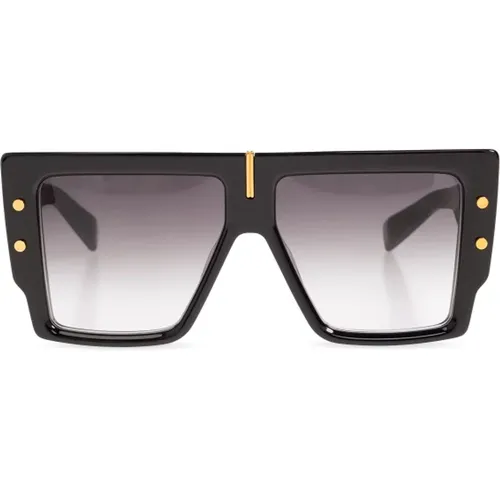 Sonnenbrille mit quadratischem Rahmen - Balmain - Modalova