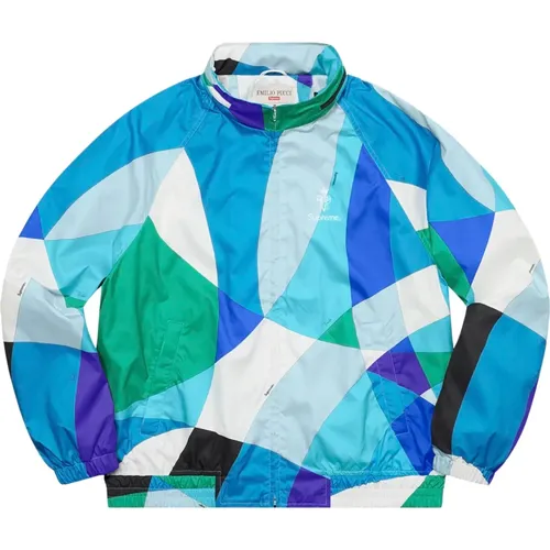 Blaue Sportjacke Limited Edition , Herren, Größe: L - Supreme - Modalova