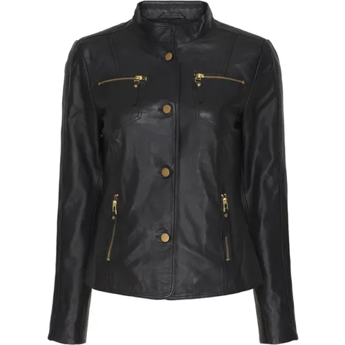 Leather Jacket , female, Sizes: 2XL, S - Btfcph - Modalova