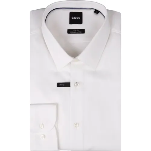 Hank Slim-Fit Shirt , male, Sizes: 3XL, XL, M, 2XL - Hugo Boss - Modalova