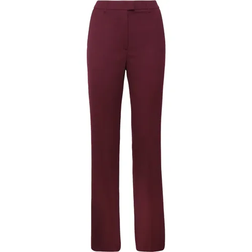 High Waist Wool-Blend Trousers Cabernet , female, Sizes: S, XS - Andamane - Modalova