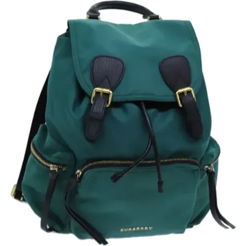 Pre-owned Nylon backpacks , female, Sizes: ONE SIZE - Burberry Vintage - Modalova