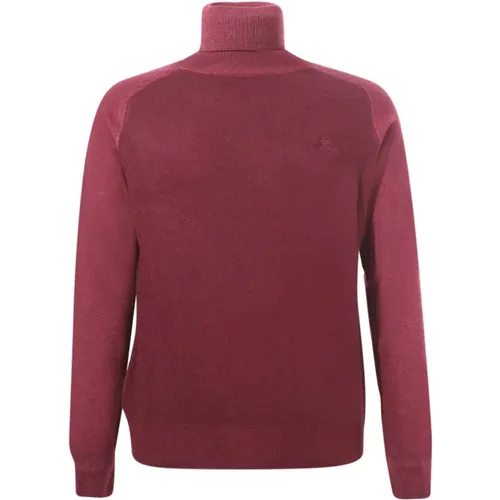 Bordeaux Woll Rollkragenpullover , Herren, Größe: M - ETRO - Modalova