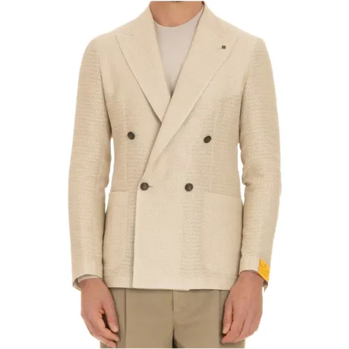 Double-Breasted Jacket Superlight Fabric , male, Sizes: L, S, XL - Tagliatore - Modalova