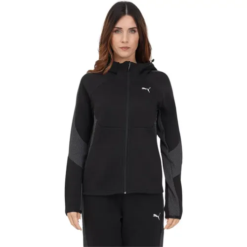 Relaxed Fit Hooded Zip-Up Sweatshirt for Women , female, Sizes: L - Puma - Modalova