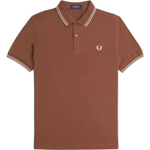 Twin Tipped Polo Shirt , Herren, Größe: M - Fred Perry - Modalova