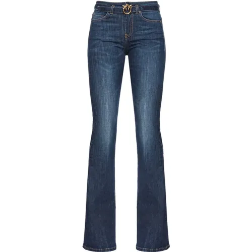 Flora Flare Boot-cut Jeans , Damen, Größe: W26 - pinko - Modalova