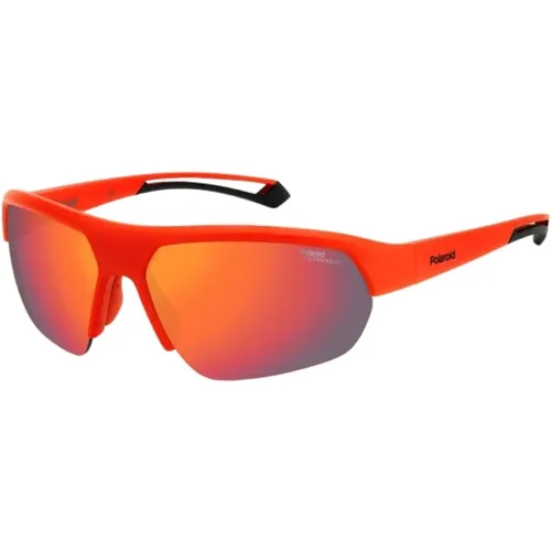 Rote Resin Sonnenbrille Unisex Stil - Polaroid - Modalova