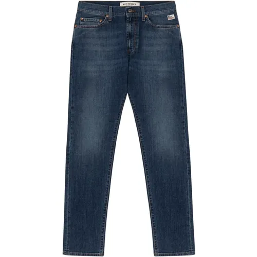 Dark wash slim fit denim jeans , male, Sizes: W34, W31, W32, W33, W36 - Roy Roger's - Modalova