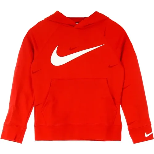 Boys Lightweight Hooded Sweatshirt Fleece Pullover , male, Sizes: XS, M - Nike - Modalova