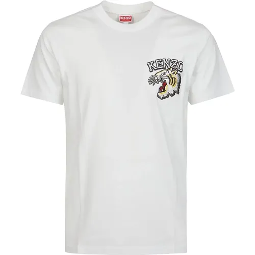 Slim Tiger Varsity T-Shirt , Herren, Größe: L - Kenzo - Modalova