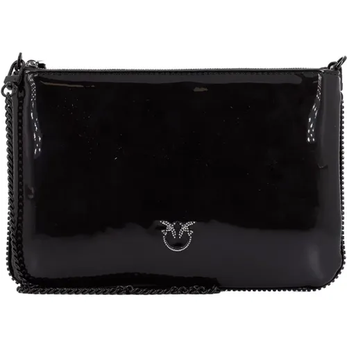 Klassische Clutch Tasche,Stilvolle Lederhandtasche für Frauen - pinko - Modalova