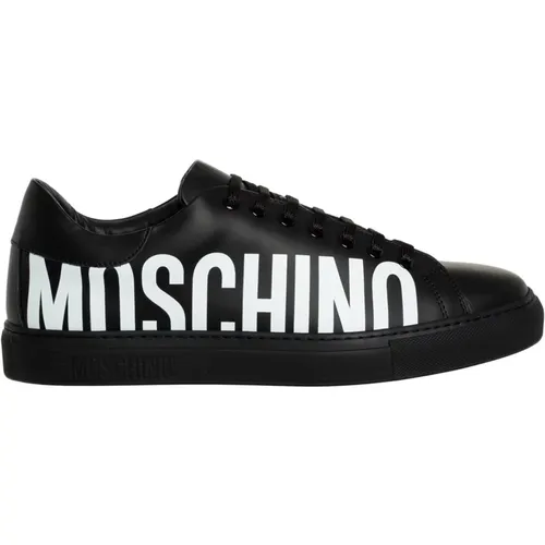Gemusterte Serena Sneakers mit Schnürung , Herren, Größe: 43 EU - Moschino - Modalova