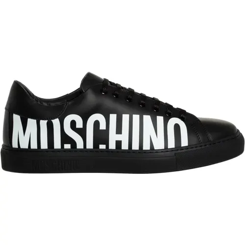 Gemusterte Serena Sneakers mit Schnürung , Herren, Größe: 44 EU - Moschino - Modalova