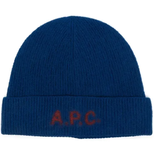 Dunkelblaue Bonnet Harry , Herren, Größe: M - A.P.C. - Modalova