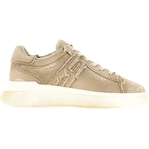 Cotton Sneakers with Memory Foam , male, Sizes: 5 UK, 5 1/2 UK - Hogan - Modalova