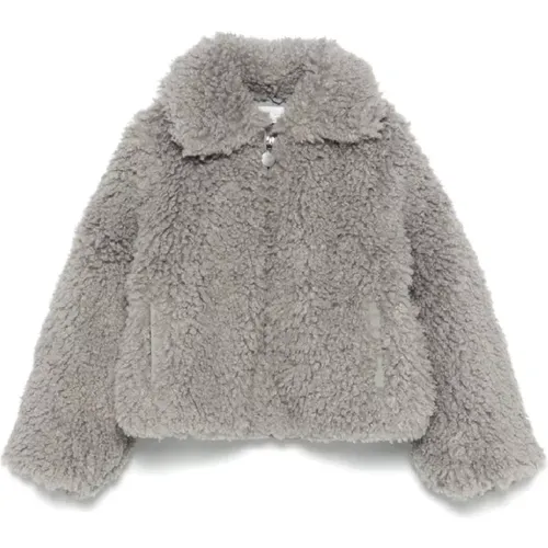 Graue Jacke für Mädchen Aw24 , Damen, Größe: 128 CM - Stella Mccartney - Modalova