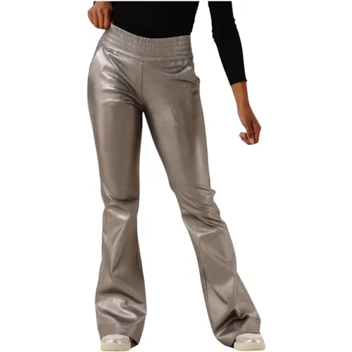 Metallic Pinnie Hose , Damen, Größe: L - Ibana - Modalova