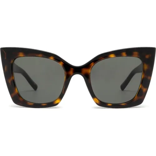 Klassische Schwarze Sonnenbrille , Damen, Größe: 51 MM - Saint Laurent - Modalova