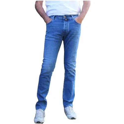 Slim Fit Cotton Jeans with Stretch , male, Sizes: W30, W29, W37, W32 - Jacob Cohën - Modalova