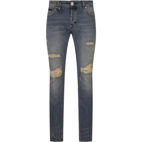 Stone Washed Skinny Jeans , male, Sizes: W30, W31, W33, W36, W34, W32 - Philipp Plein - Modalova