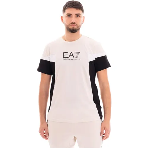 Herren Casual T-Shirt , Herren, Größe: M - Emporio Armani EA7 - Modalova