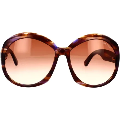 Round Sunglasses with Classic Style , unisex, Sizes: 62 MM - Tom Ford - Modalova