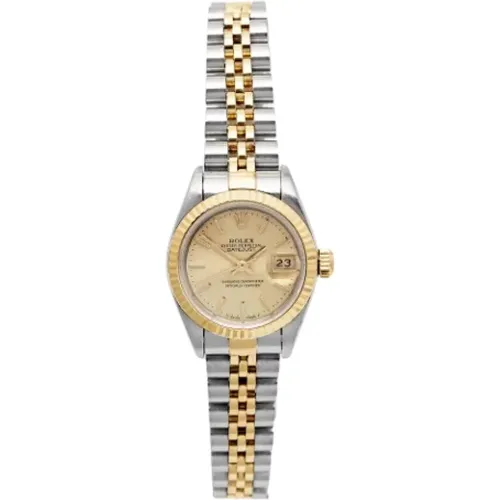 Pre-owned Stainless Steel watches , female, Sizes: ONE SIZE - Rolex Vintage - Modalova