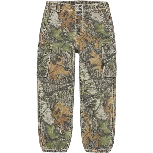 Limited Edition Denim Cargo Pant Mossy Oak Camo , male, Sizes: W34, W32 - Supreme - Modalova