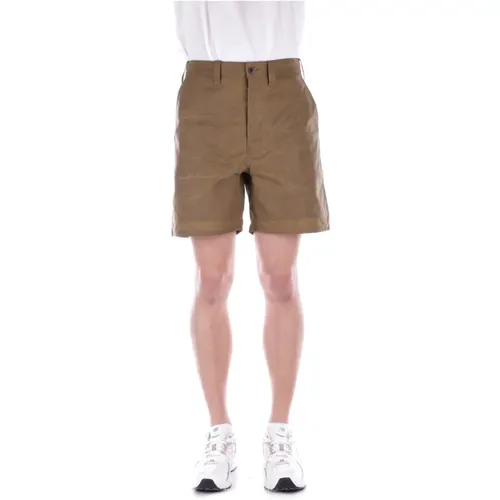 Braune Shorts Reißverschluss Seitentaschen , Herren, Größe: W32 - Filson - Modalova