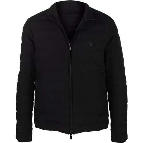 Padded Logo-Patch Jacket , male, Sizes: S, L, XL, M, 3XL, 2XL, 4XL - Emporio Armani - Modalova