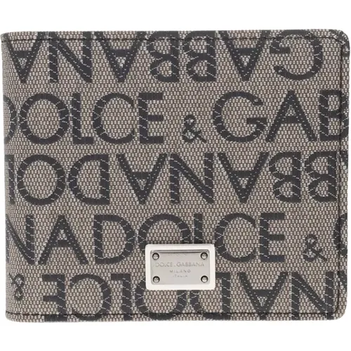 Monogrammed wallet , male, Sizes: ONE SIZE - Dolce & Gabbana - Modalova