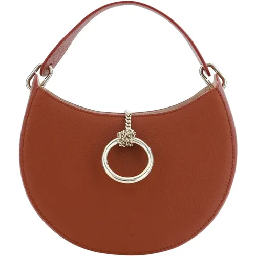 Leather Hobo Handbag , female, Sizes: ONE SIZE - Chloé - Modalova
