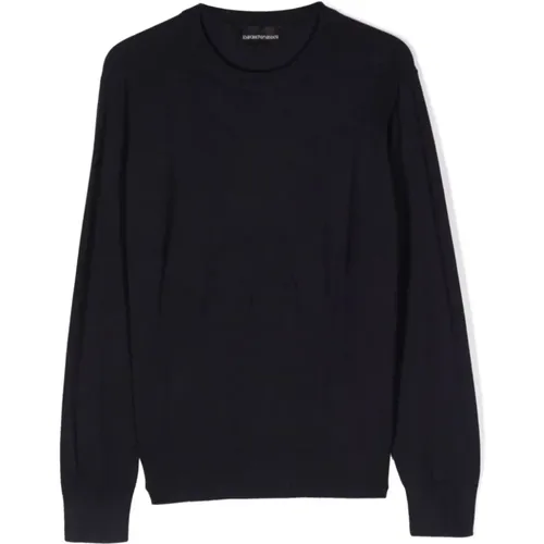Stylischer Navy Pullover Sweater - Emporio Armani - Modalova