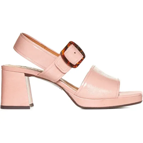 Blush Leather Double-Strap Sandals , female, Sizes: 3 UK, 5 1/2 UK, 4 UK - Chie Mihara - Modalova