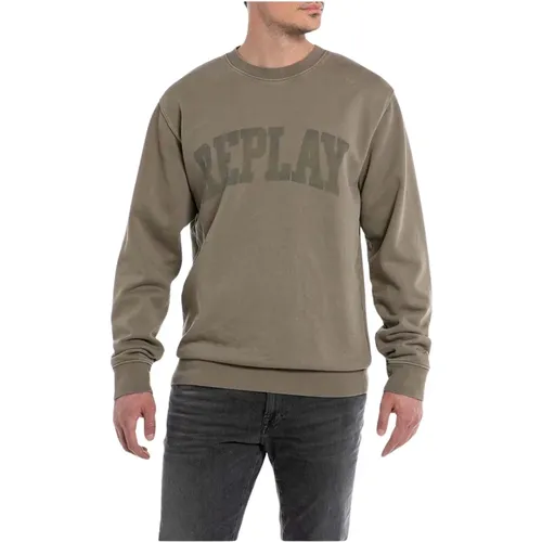 Sweatshirt Hoodie , Herren, Größe: M - Replay - Modalova