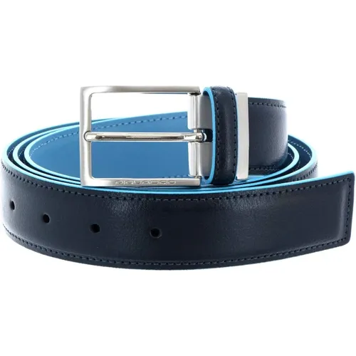 Square Leather Belt , male, Sizes: ONE SIZE - Piquadro - Modalova