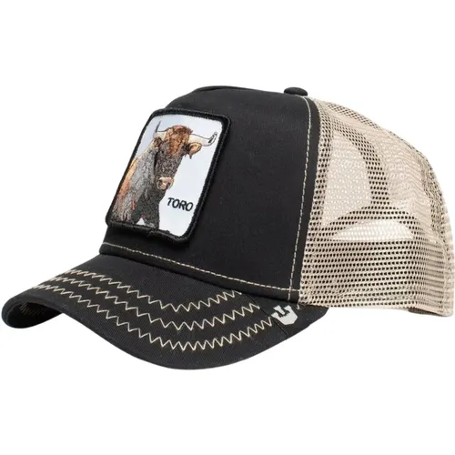 Schwarze Cap Bull - Stilvolle und Strapazierfähige Mütze für Männer - Goorin Bros - Modalova