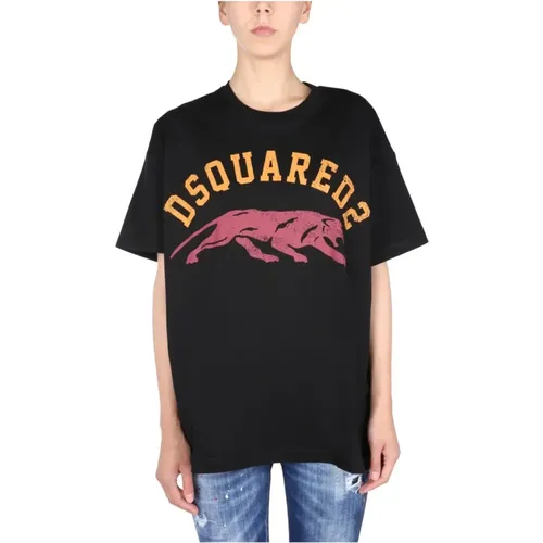 Crew Neck T-Shirt , female, Sizes: 2XS, XS - Dsquared2 - Modalova