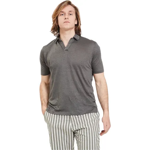 Men`s Polo Shirt , male, Sizes: 2XL, L - Gran Sasso - Modalova