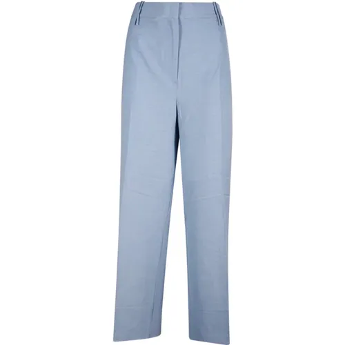 Powder Blue Cropped Hose Ganni - Ganni - Modalova