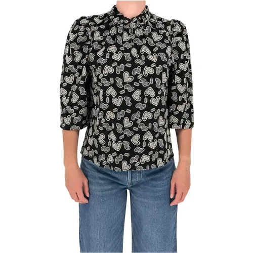 Embroidered Viscose Shirt , female, Sizes: XS - Hofmann Copenhagen - Modalova