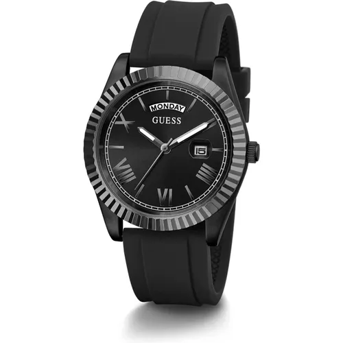 Connoisseur Silikon Bracelet Watch , male, Sizes: ONE SIZE - Guess - Modalova