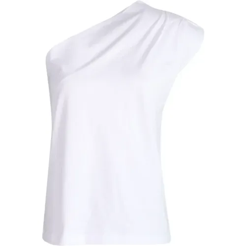 Moderne Tshirt mit einer Schulter , Damen, Größe: XS - March23 - Modalova