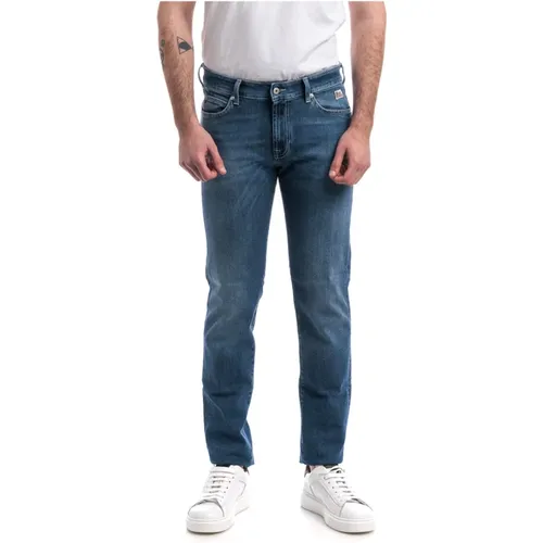 Denim Stretch Jeans Hibbler , male, Sizes: W30, W38, W33, W34, W35, W32, W31 - Roy Roger's - Modalova
