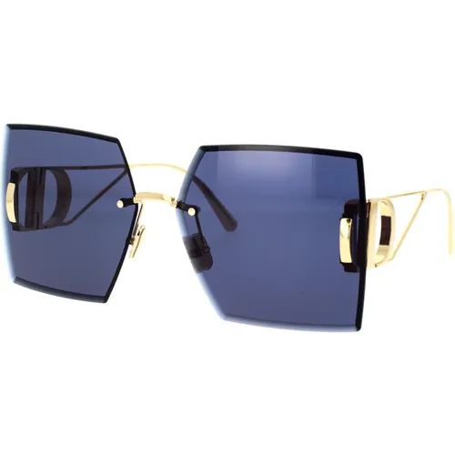 Sonnenbrille mit quadratischem Rahmen und blauen Gläsern , unisex, Größe: 61 MM - Dior - Modalova